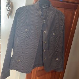 Gently used Banana Republic striped blazer size 14
